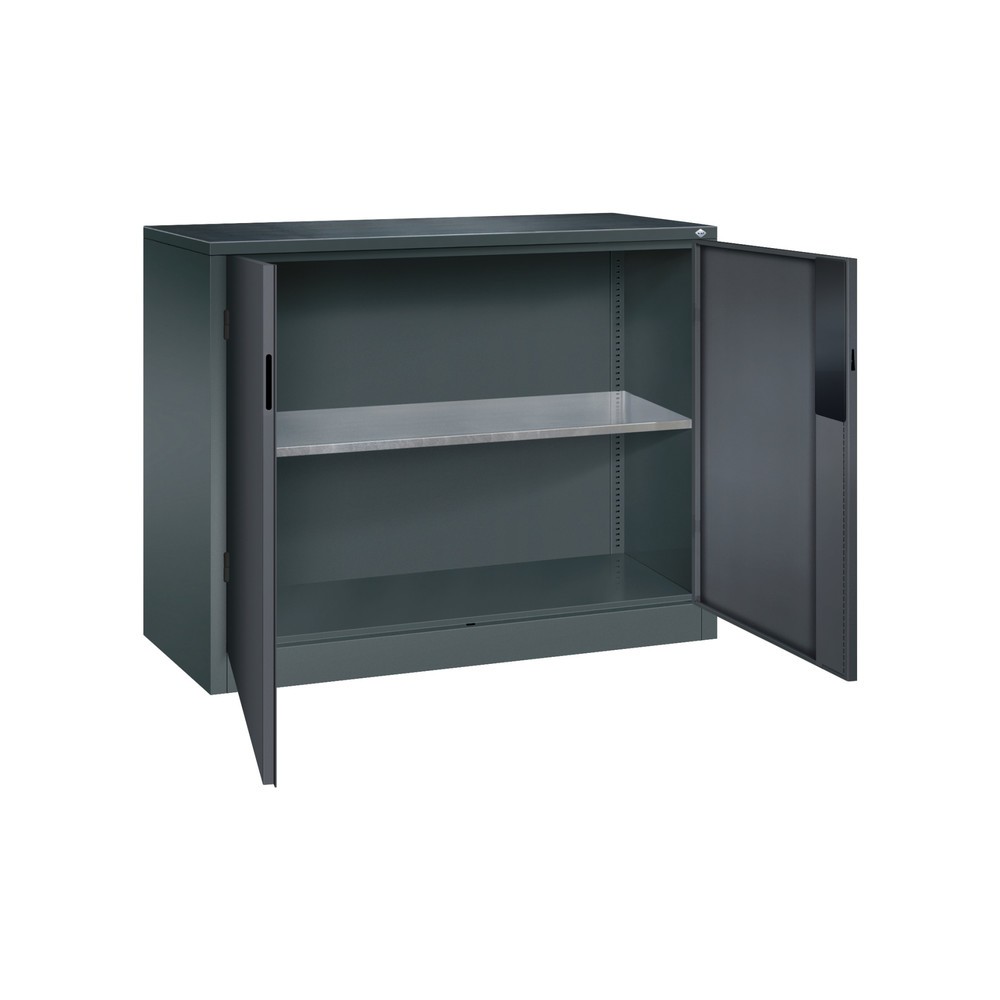 Produktabbildung Nr. 4: Armoire pour charges lourdes C+P avec 1 tablette, H x l x P 1 000 x 1 200 x 500 mm, gris anthracite, gris noir