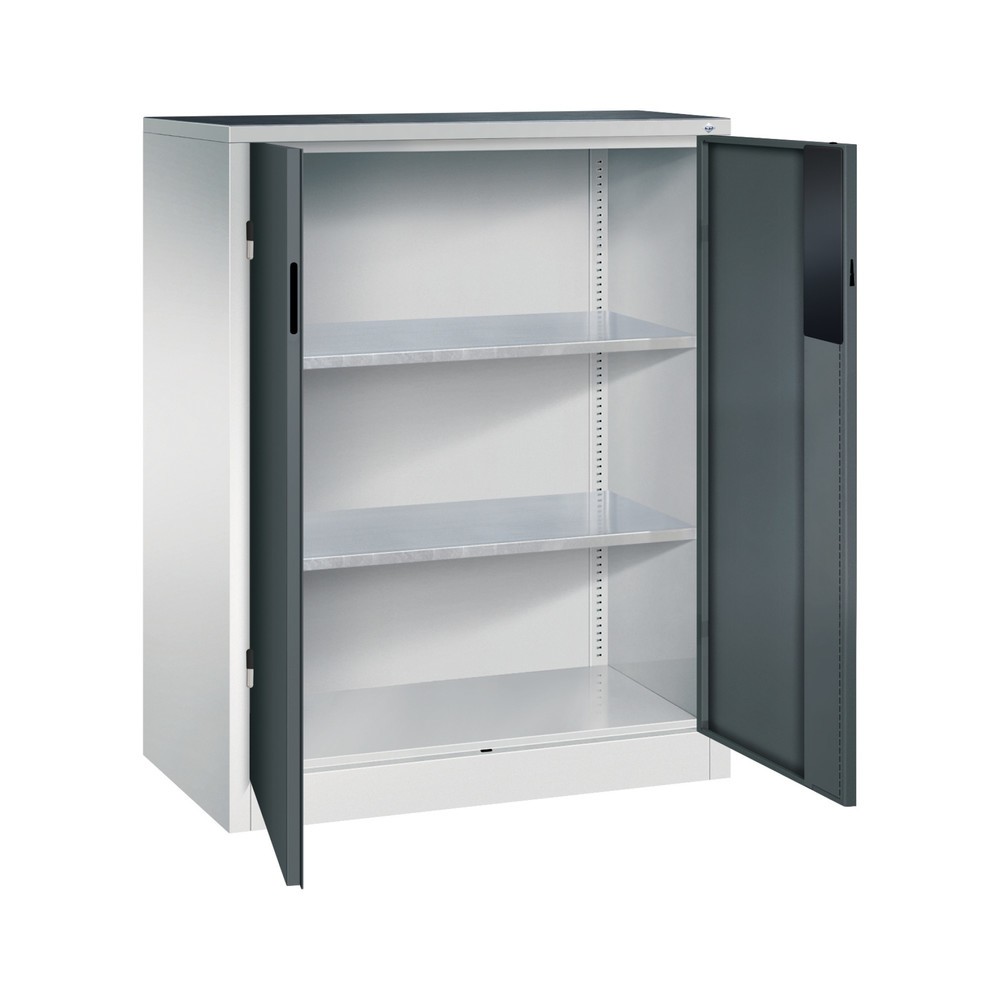 Produktabbildung Nr. 4: Armoire pour charges lourdes C+P avec 2 tablettes, H x l x P 1 200 x 930 x 500 mm, gris clair, gris anthracite