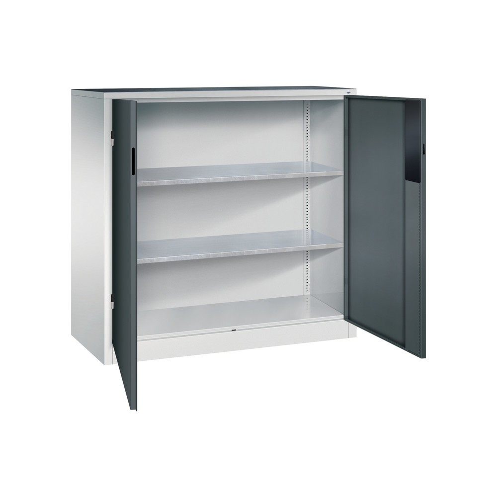 Produktabbildung Nr. 4: Armoire pour charges lourdes C+P avec 2 tablettes, H x l x P 1 200 x 1 200 x 500 mm, gris clair, gris anthracite