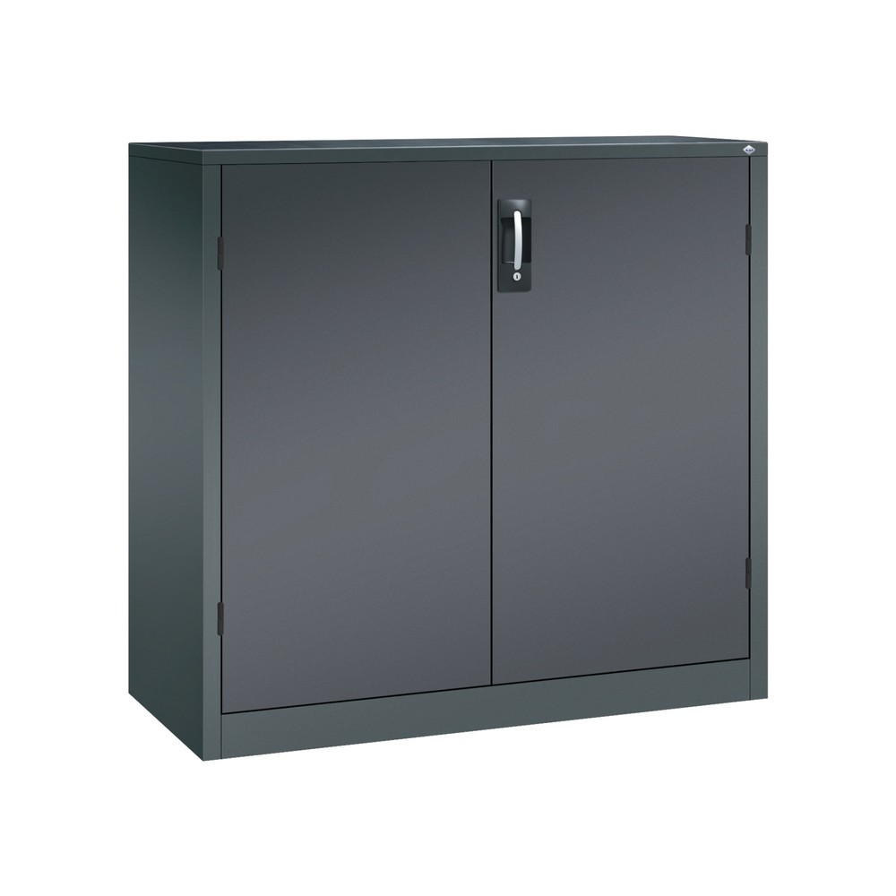 Produktabbildung Nr. 1: Armoire pour charges lourdes C+P avec 2 tablettes, H x l x P 1 200 x 1 200 x 500 mm, gris anthracite, gris noir