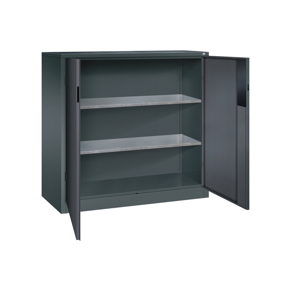 Produktabbildung Nr. 4: Armoire pour charges lourdes C+P avec 2 tablettes, H x l x P 1 200 x 1 200 x 500 mm, gris anthracite, gris noir