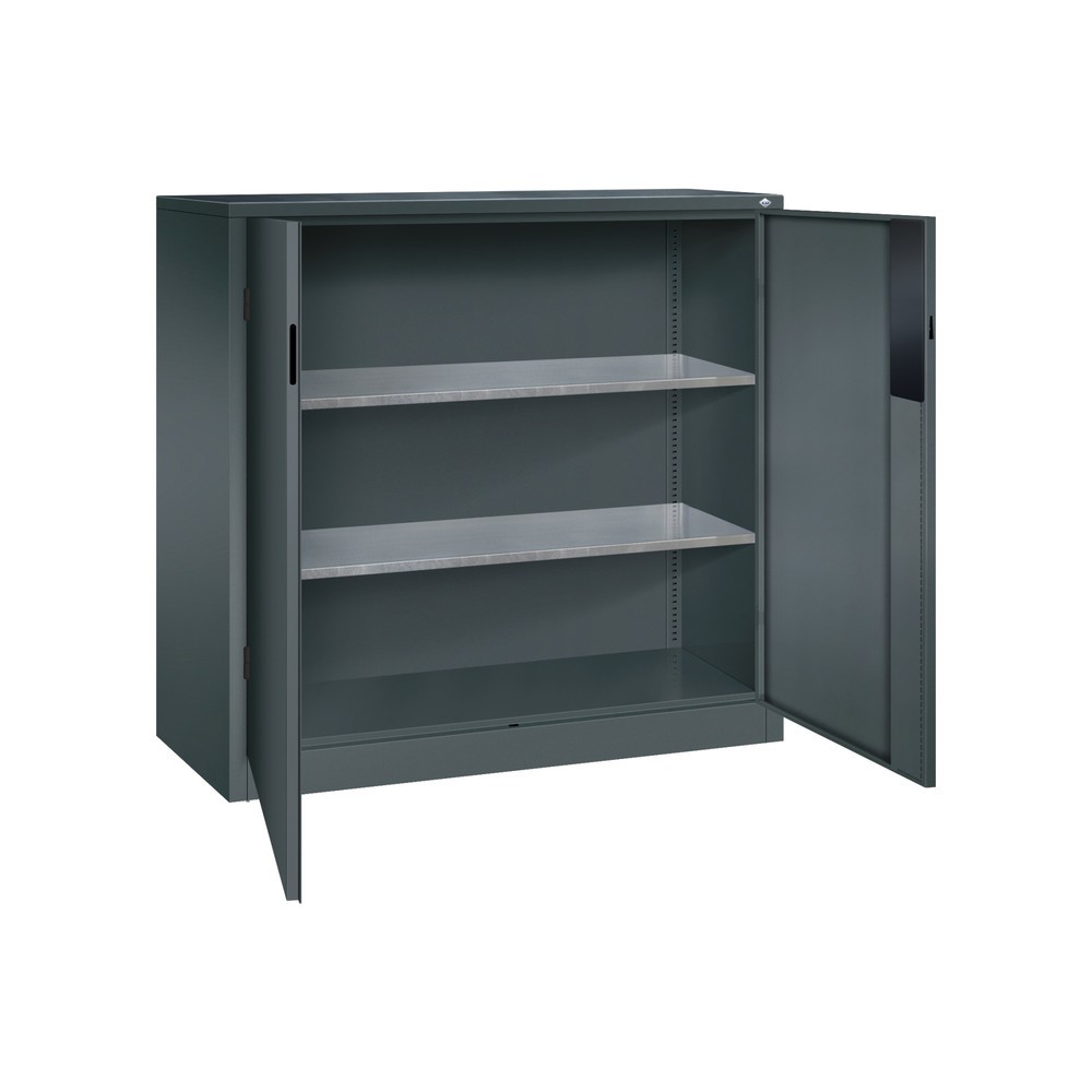 Produktabbildung Nr. 4: Armoire pour charges lourdes C+P avec 2 tablettes, H x l x P 1 200 x 1 200 x 500 mm, gris anthracite, gris anthracite