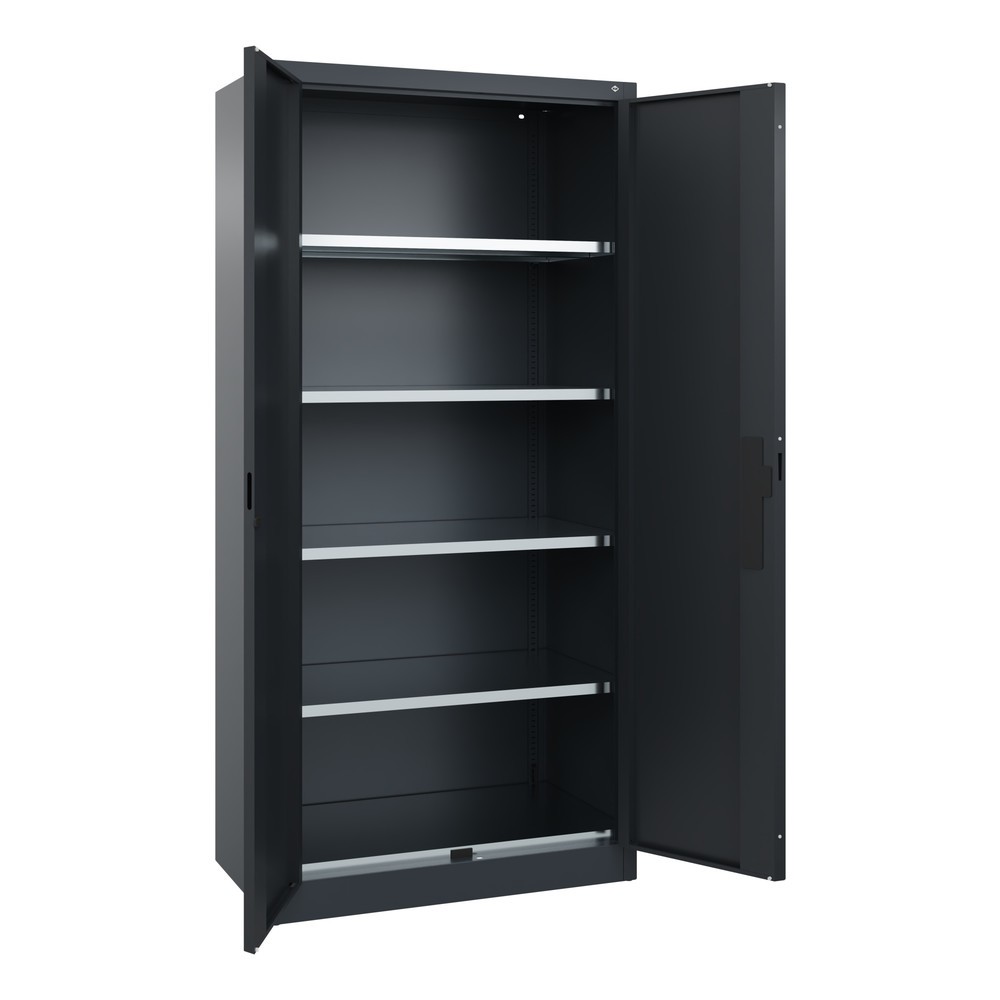 Produktabbildung Nr. 5: Armoire pour charges lourdes C+P avec 4 tablettes, H x l x P 1 950 x 930 x 500 mm, gris anthracite, gris noir