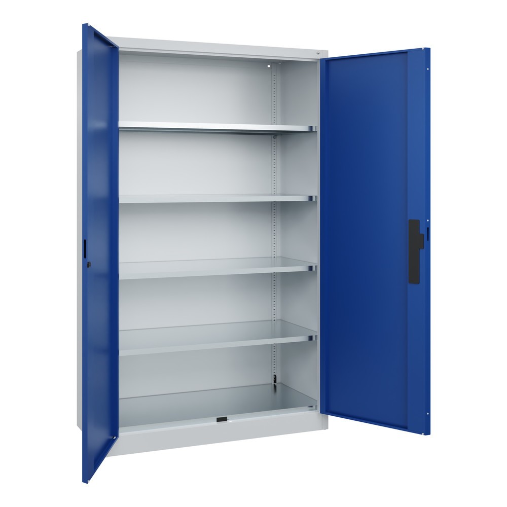 Produktabbildung Nr. 3: Armoire pour charges lourdes C+P avec 4 tablettes, H x l x P 1 950 x 1 200 x 500 mm, gris clair, bleu gentiane