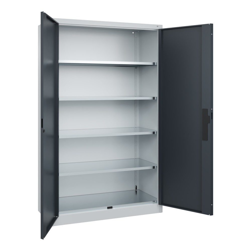 Produktabbildung Nr. 3: Armoire pour charges lourdes C+P avec 4 tablettes, H x l x P 1 950 x 1 200 x 500 mm, gris clair, gris anthracite
