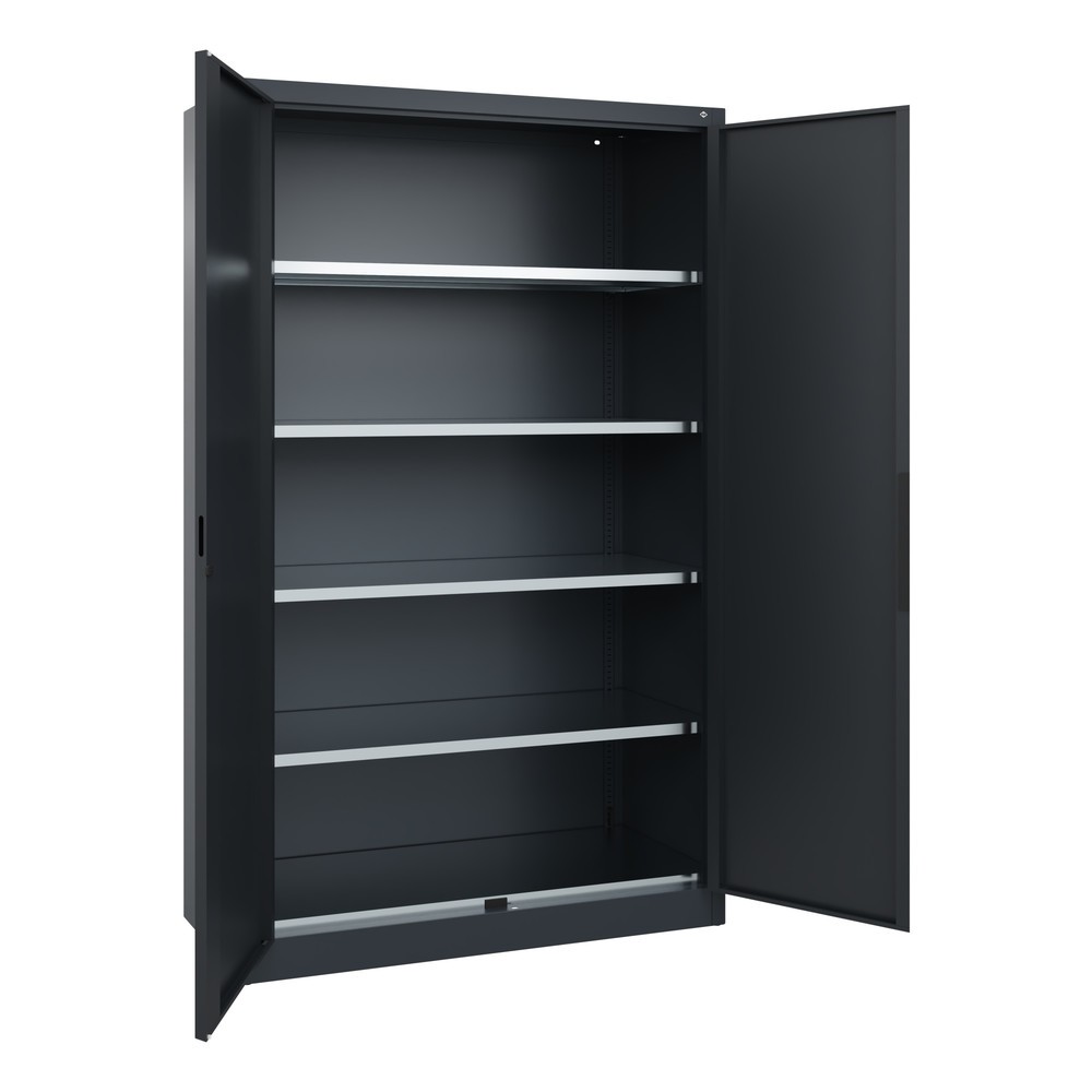 Produktabbildung Nr. 3: Armoire pour charges lourdes C+P avec 4 tablettes, H x l x P 1 950 x 1 200 x 500 mm, gris anthracite, gris noir