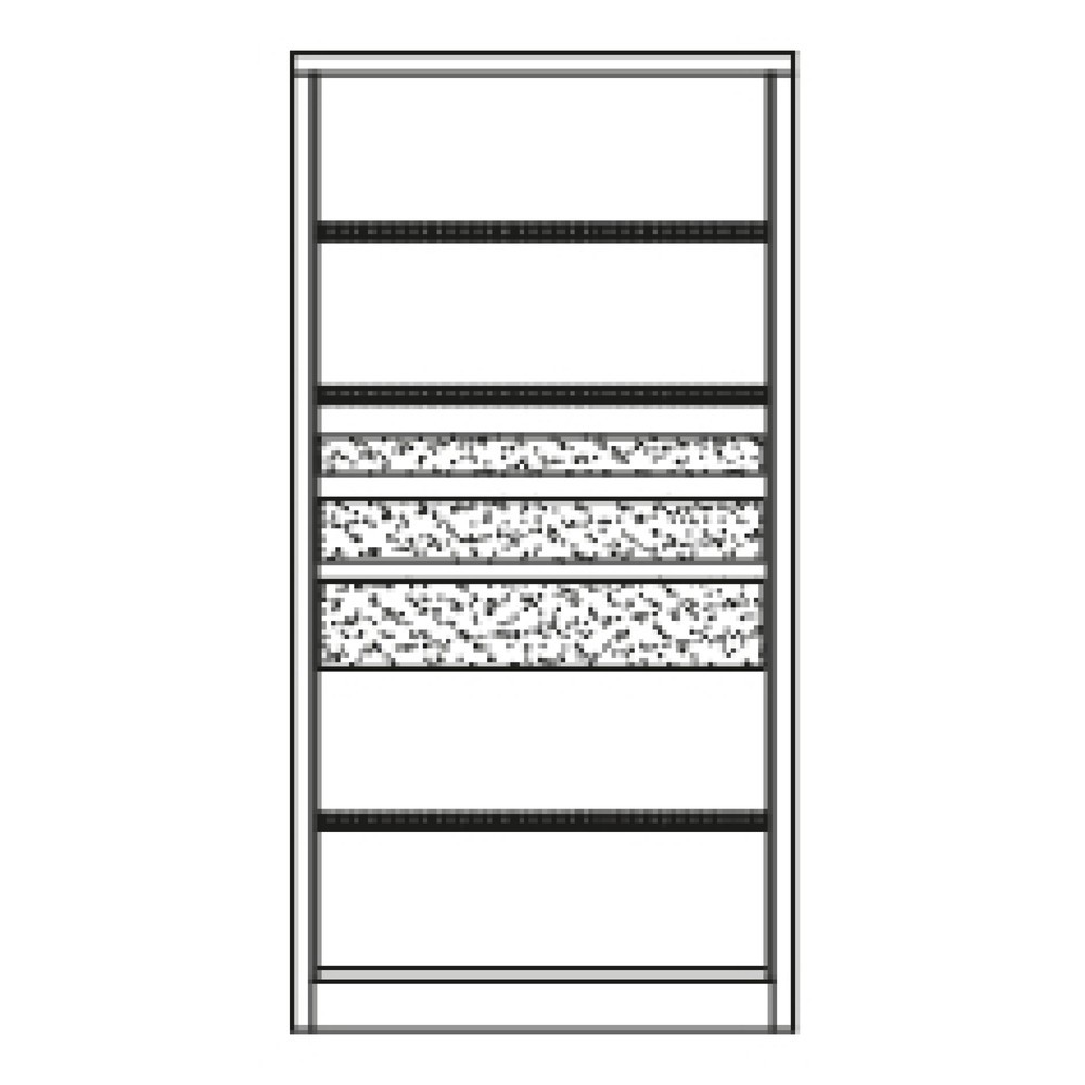 Produktabbildung Nr. 6: Armoire pour charges lourdes PAVOY Premium, 3 tablettes + tiroirs 1 x 75 + 1 x 125 + 1 x 175 mm, gris anthracite, gris clair