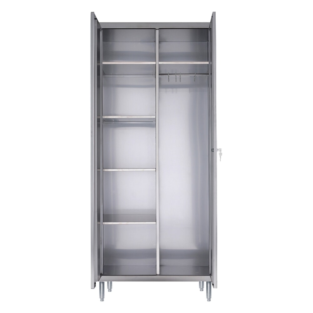 Produktabbildung Nr. 2: Armoire-vestiaire en acier inoxydable, HxlxP 1.850 x 800 x 500 mm, avec pieds