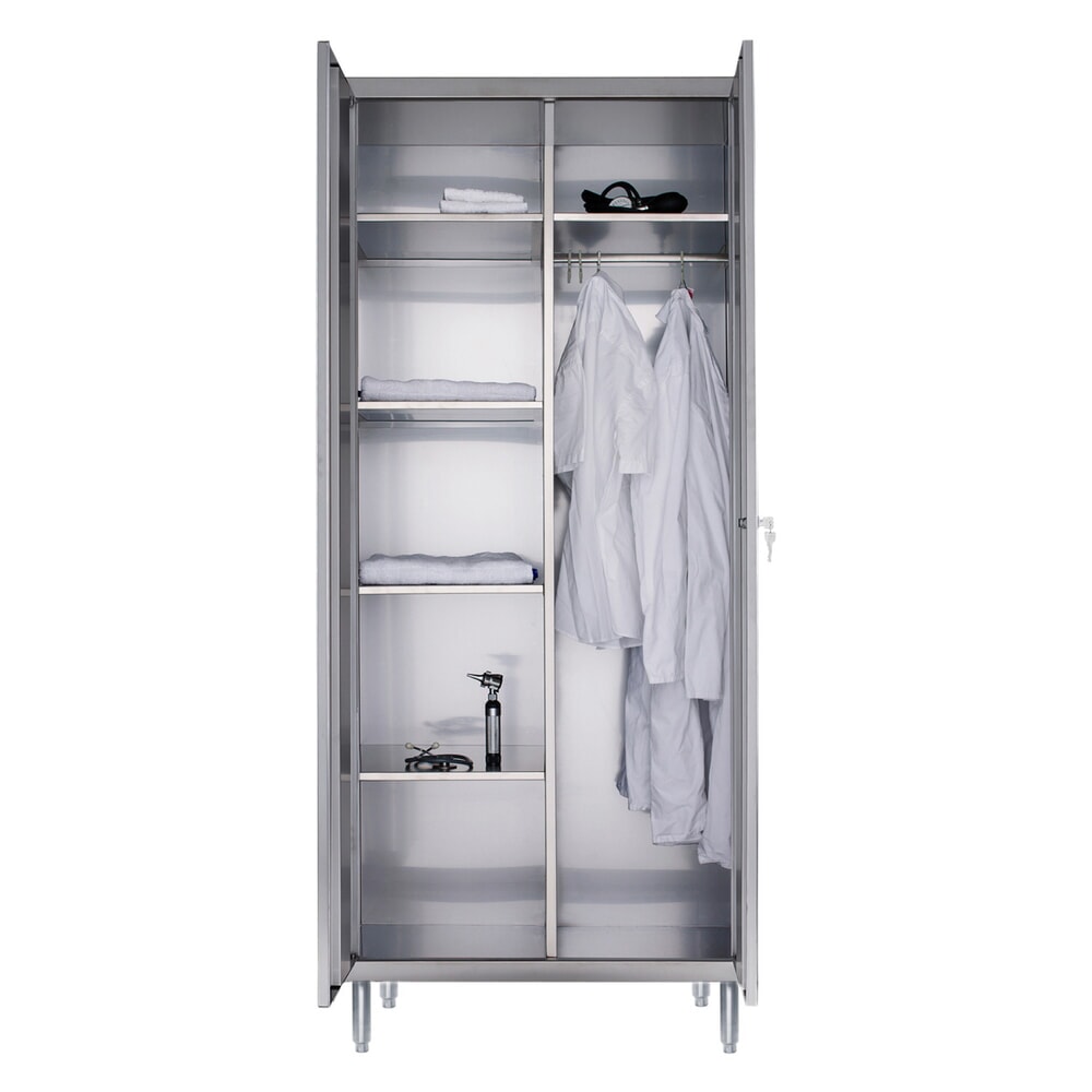 Produktabbildung Nr. 3: Armoire-vestiaire en acier inoxydable, HxlxP 1.850 x 800 x 500 mm, avec pieds
