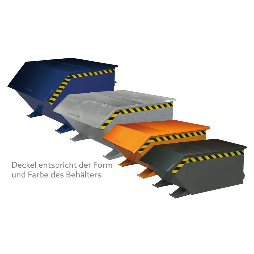 Produktabbildung: Deckel für Eichinger® Kastenwagen mit Rollen und Einfahrtaschen, 300 kg, Volumen 0,2 m³