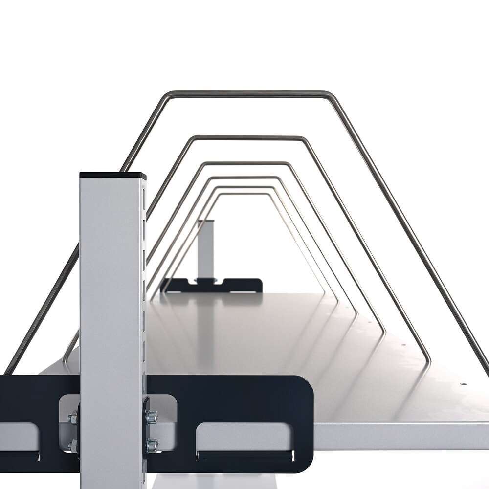 N° de l'image du produit 2 : HEMMDAL Elektrisch höhenverstellbarer Packtisch ERGO 2, Komplett-Set, Tragfähigkeit 200 kg, HxBxT 720-1.220 x 1.600 x 750 mm