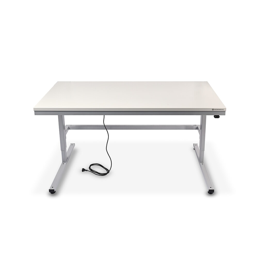 Illustration du produit: HEMMDAL Elektrisch höhenverstellbarer Packtisch ERGO 2, Grundtisch, Tragfähigkeit 200 kg, HxBxT 720-1.220 x 1.600 x 750 mm