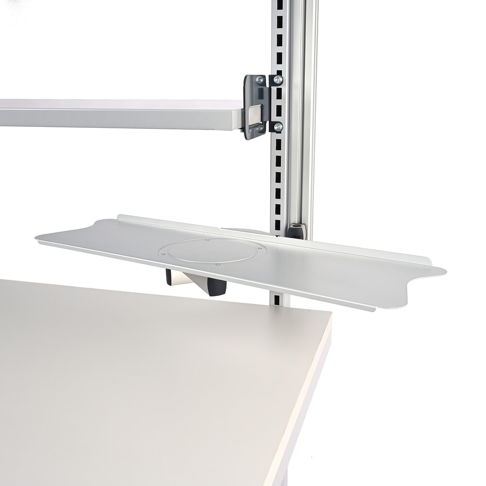 N° de l'image du produit 8 : HEMMDAL Elektrisch höhenverstellbarer Packtisch ERGO 2, Komplett-Set, Tragfähigkeit 200 kg, HxBxT 720-1.220 x 1.600 x 750 mm