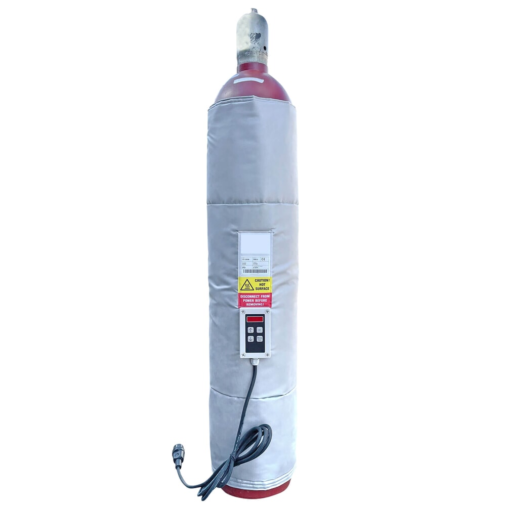 Illustration du produit: Kuhlmann Heizmanschette für Gasflaschen (79 l), 230 V, 411 W, mit digitalem Temperaturregler 0 - 40 ºC