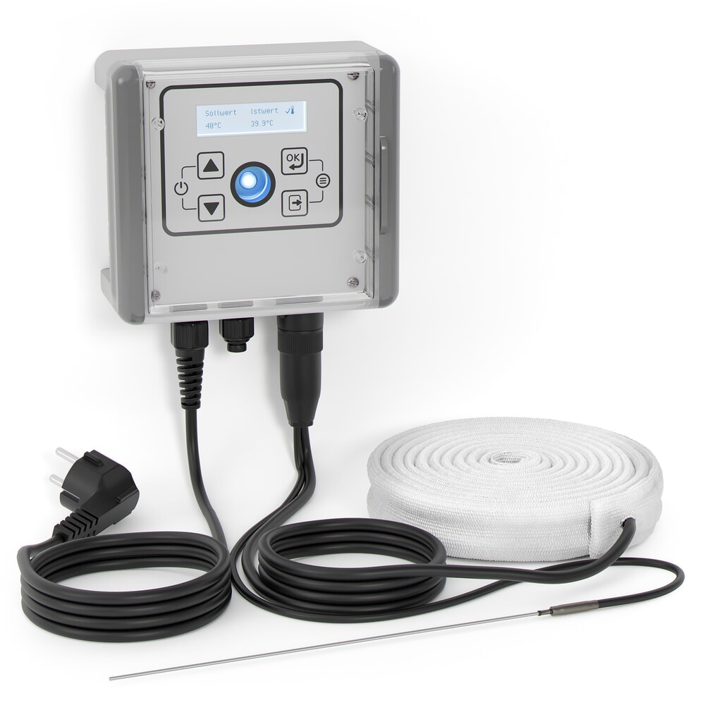 Illustration du produit: Kuhlmann Heizband-Kit, 0 - 400 ºC, 230 V, 125 W, Länge 0,5 m, Glasseide-isoliert