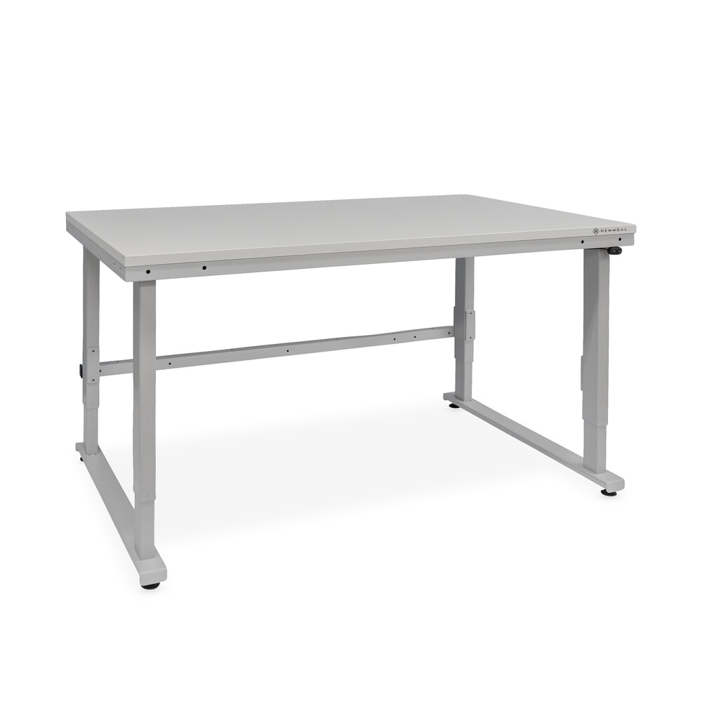 Illustration du produit: HEMMDAL Elektrisch höhenverstellbarer Packtisch ERGO 4, Grundtisch, Tragfähigkeit 300 kg, HxBxT 720-1.220 x 1.600 x 900 mm