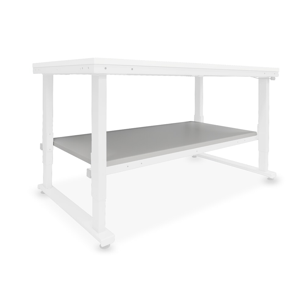 N° de l'image du produit 2 : Zwischenboden für HEMMDAL Packtisch ERGO 4, inkl. Befestigungsmaterial, Tragfähigkeit 50 kg, BxT 1.600 x 900 mm