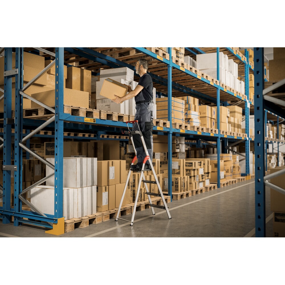 Produktabbildung Nr. 7: Hailo Stufen-Stehleiter L100 TopLine, Standhöhe 1,07 m