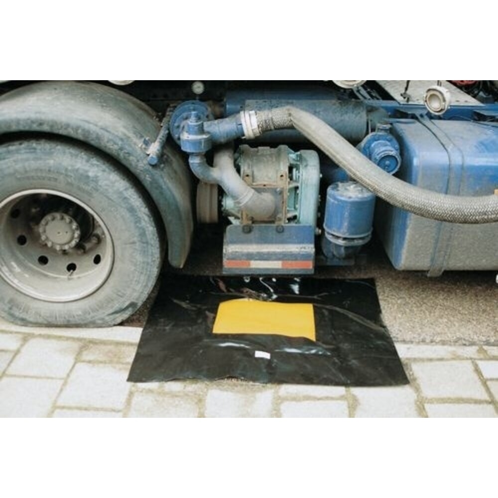 Produktabbildung: Denios Faltbare Auffangwanne aus Kunststoff, Auffangvolumen 100 l, HxBxT 150 x 1000 x 1000 mm