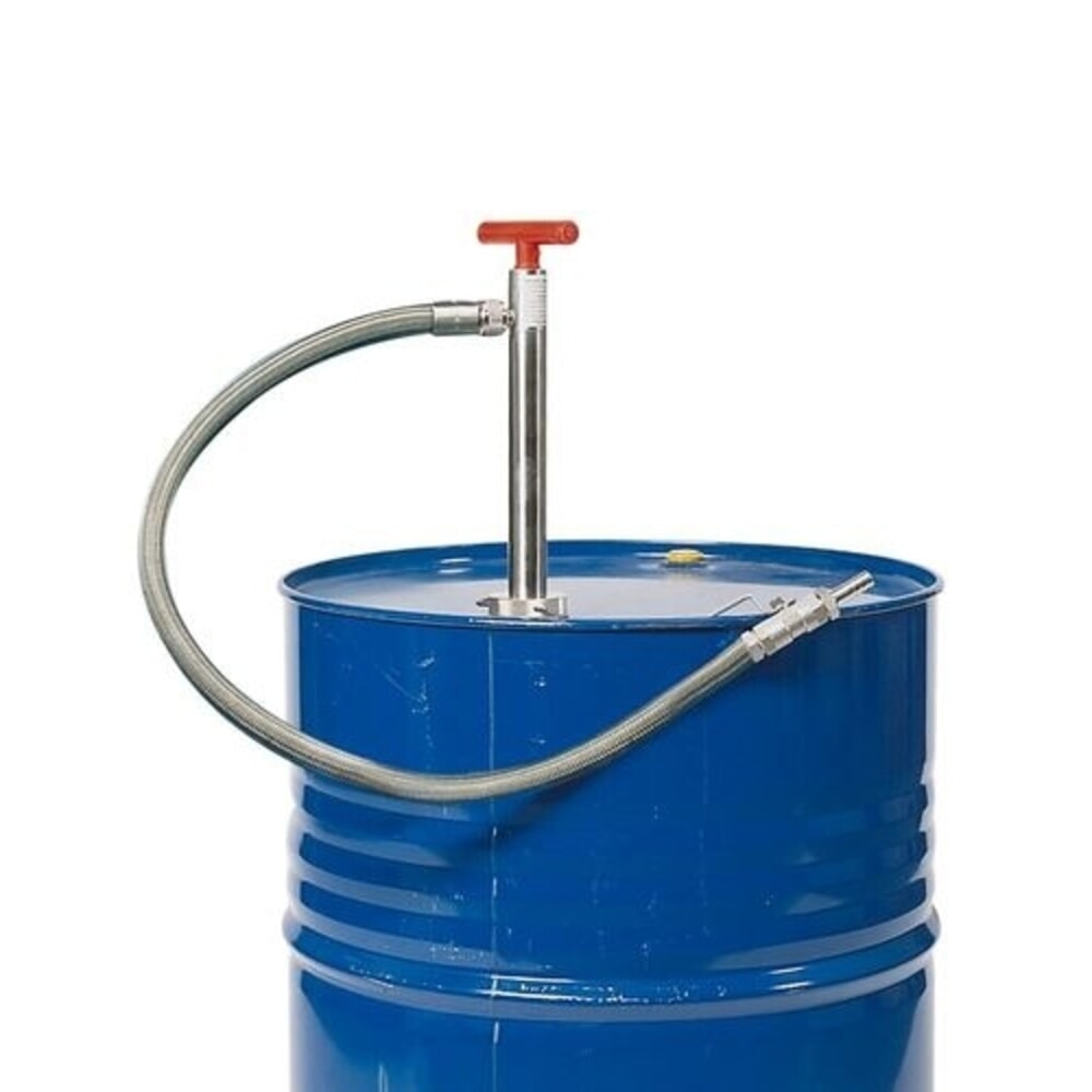 Illustration du produit: Denios Fasspumpe, Edelstahl, elektrisch leitfähiger PTFE-Schlauch, 570 mm Tauchtiefe