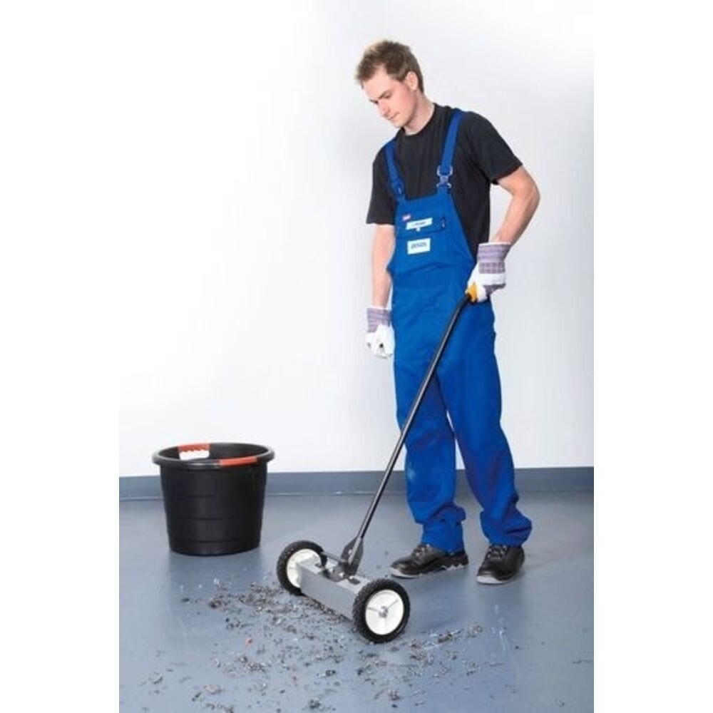 N° de l'image du produit 1 : Denios Magnetbesen, Teleskopstiel, verstellbare Kehrhöhe, Kehrbreite 455 mm
