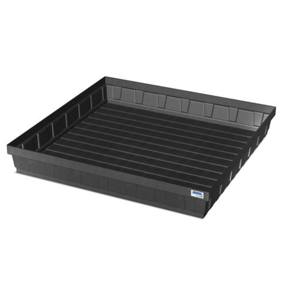 N° de l'image du produit 1 : Denios Kleingebinde-Auffangwanne base-line aus PE, Höhe 160 mm, ohne Ablauf, ohne Gitterrost, Auffangvolumen 52 l