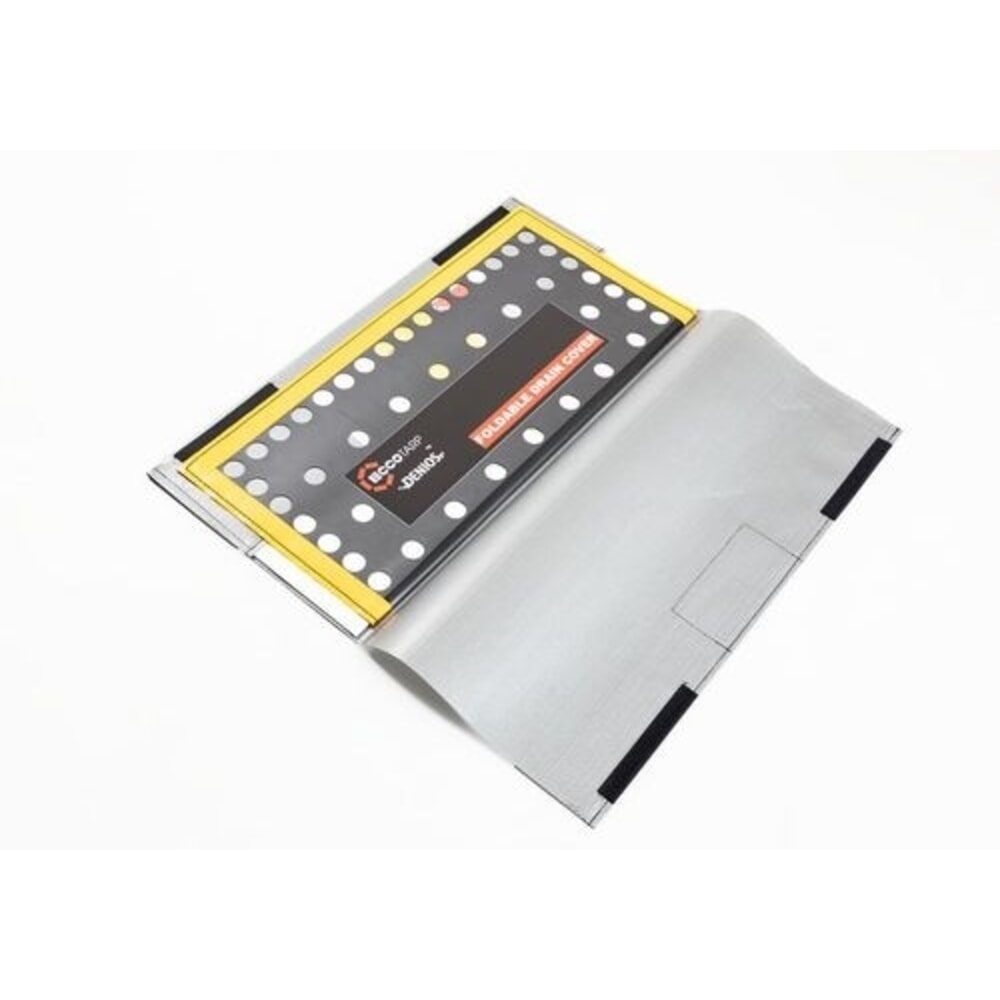 Produktabbildung: Denios Kanalschutz faltbare Abdeckung für horizontale und vertikale Abläufe