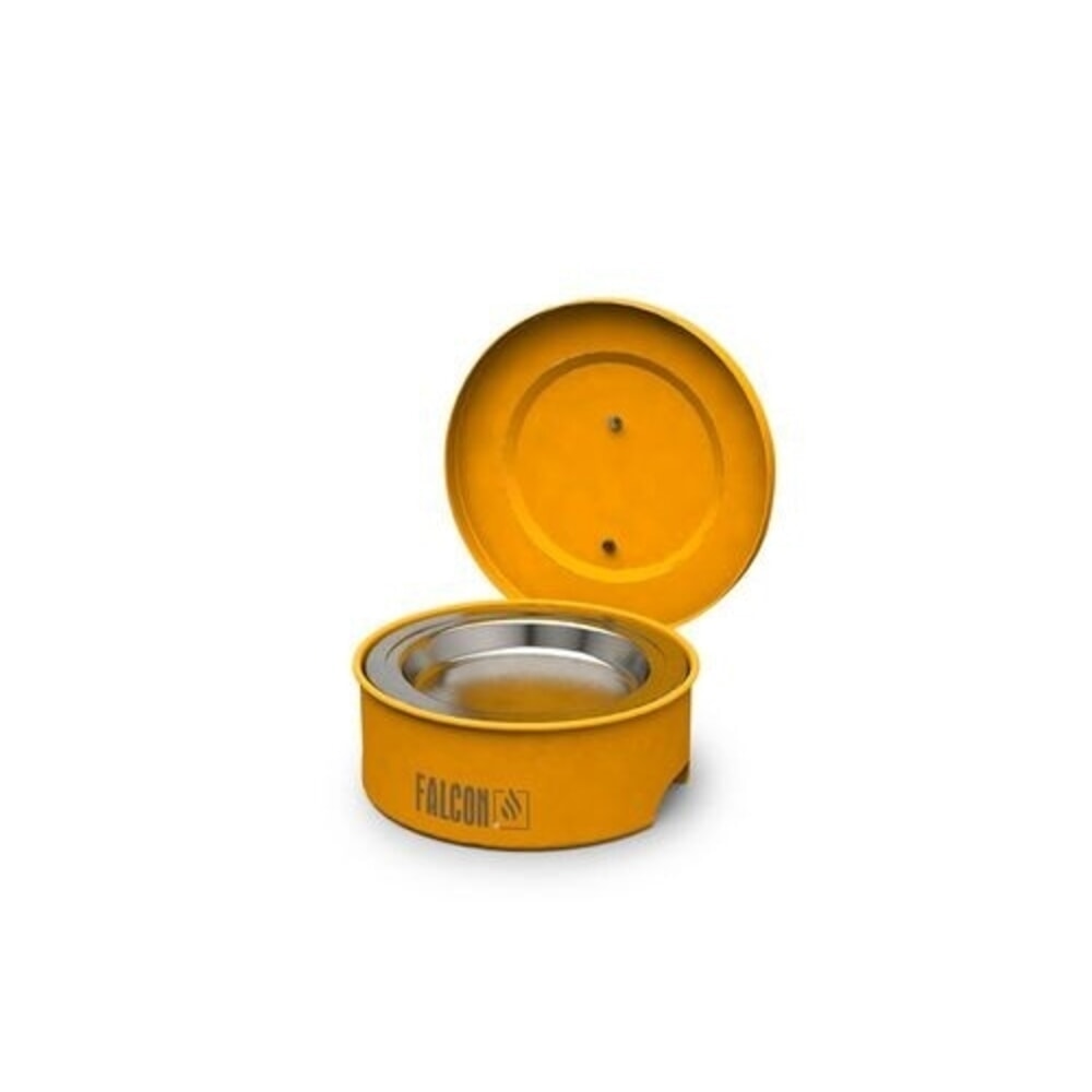 N° de l'image du produit 1 : Denios Kleinteilereiniger FALCON aus Stahl, lackiert, mit Eintauchsieb, 2 l