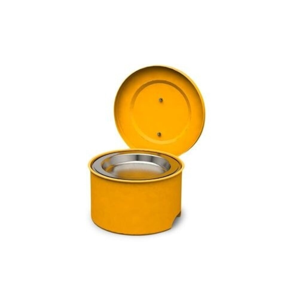 Illustration du produit: Denios Kleinteilereiniger FALCON aus Stahl, lackiert, mit Eintauchsieb, 4 l