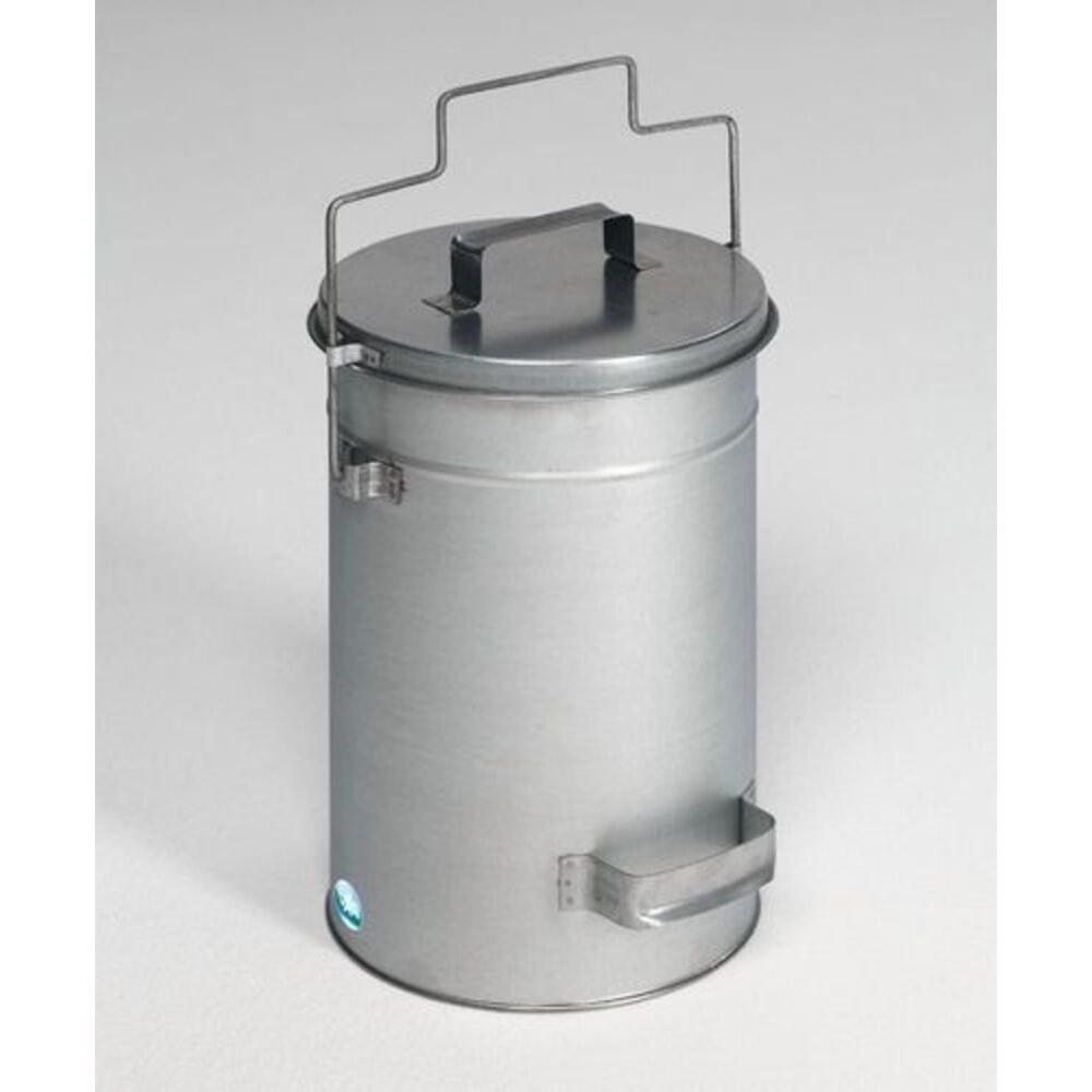 Illustration du produit: Denios Sicherheitsabfallbehälter mit Deckel, verzinkt, 15 l Volumen