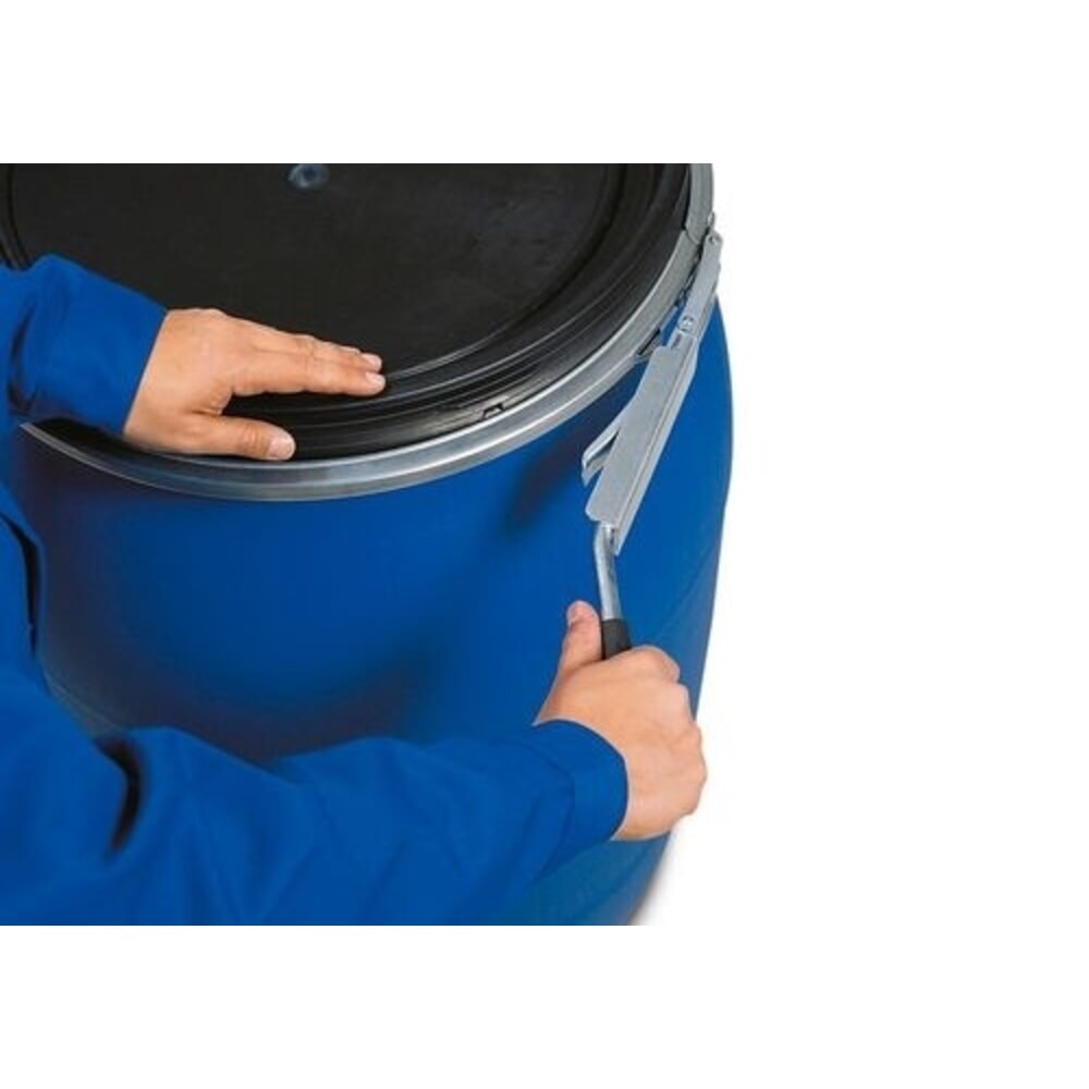 N° de l'image du produit 2 : Gebindehebel mit Kunststoffgriff für Denios-Fässer, zum leichten Öffnen und Schließen