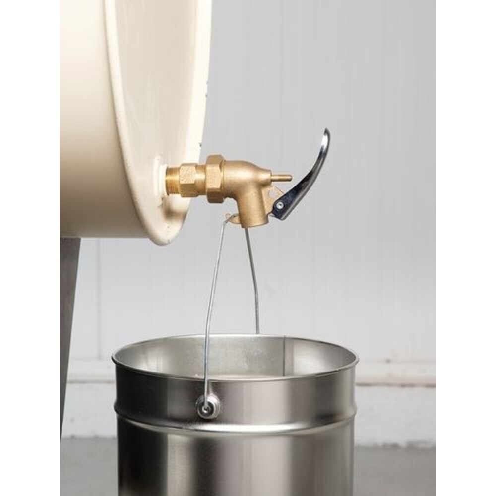 Produktabbildung Nr. 2: Denios selbstschliessender Messingzapfhahn für Stahlfässer, Gewinde-Ø 3/4 Zoll, für nicht-korrosive Flüssigkeiten