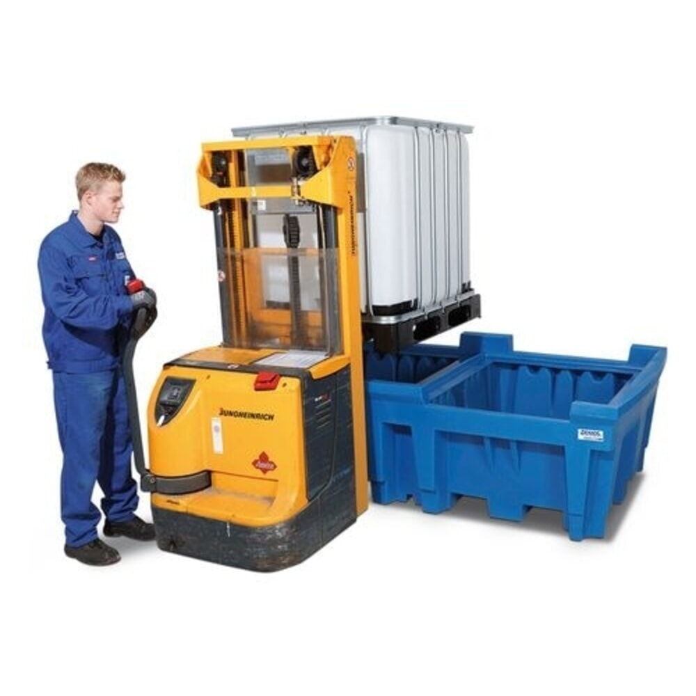 Produktabbildung Nr. 2: Denios Auffangwanne classic-line aus PE für 2 IBC, HxBxT 720 x 2260 x 1430 mm