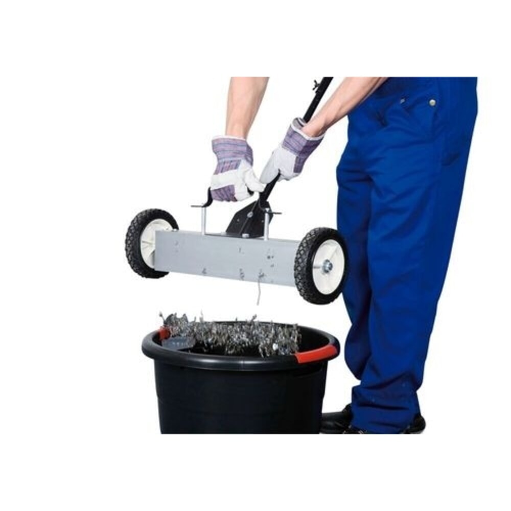 N° de l'image du produit 2 : Denios Magnetbesen, Teleskopstiel, verstellbare Kehrhöhe, Kehrbreite 455 mm