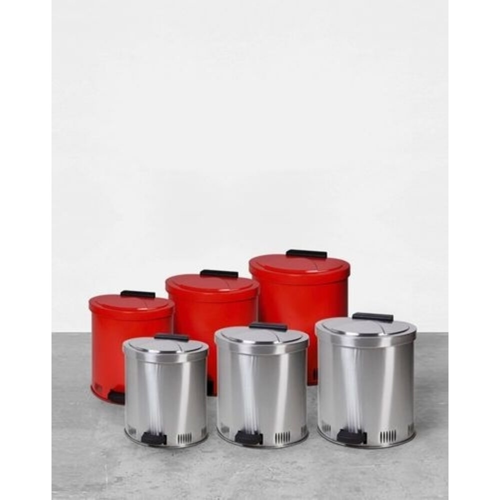 N° de l'image du produit 2 : Denios Sicherheitsabfallbehälter, aus Edelstahl, mit Deckeldämpfung, 20 l Volumen