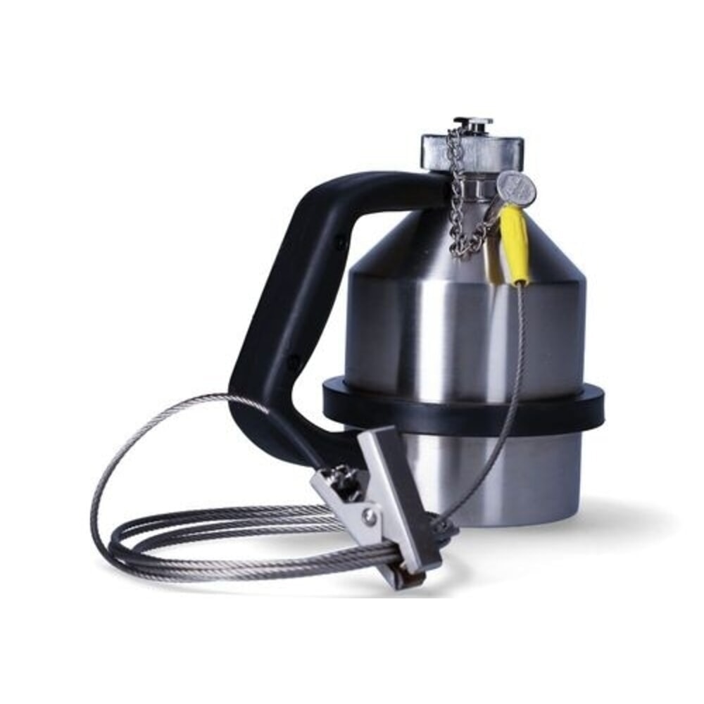 N° de l'image du produit 2 : Denios Sicherheitskanne FALCON aus Edelstahl, Erdungsanschluss, Schraubkappe, 1 l