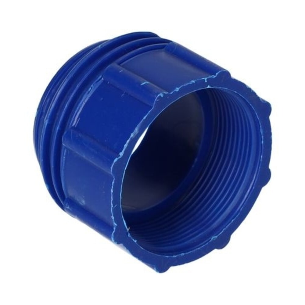 Produktabbildung Nr. 3: Denios Gewindeadapter von 2 Zoll fein (l) auf 2 Zoll Mauser grob (A), blau