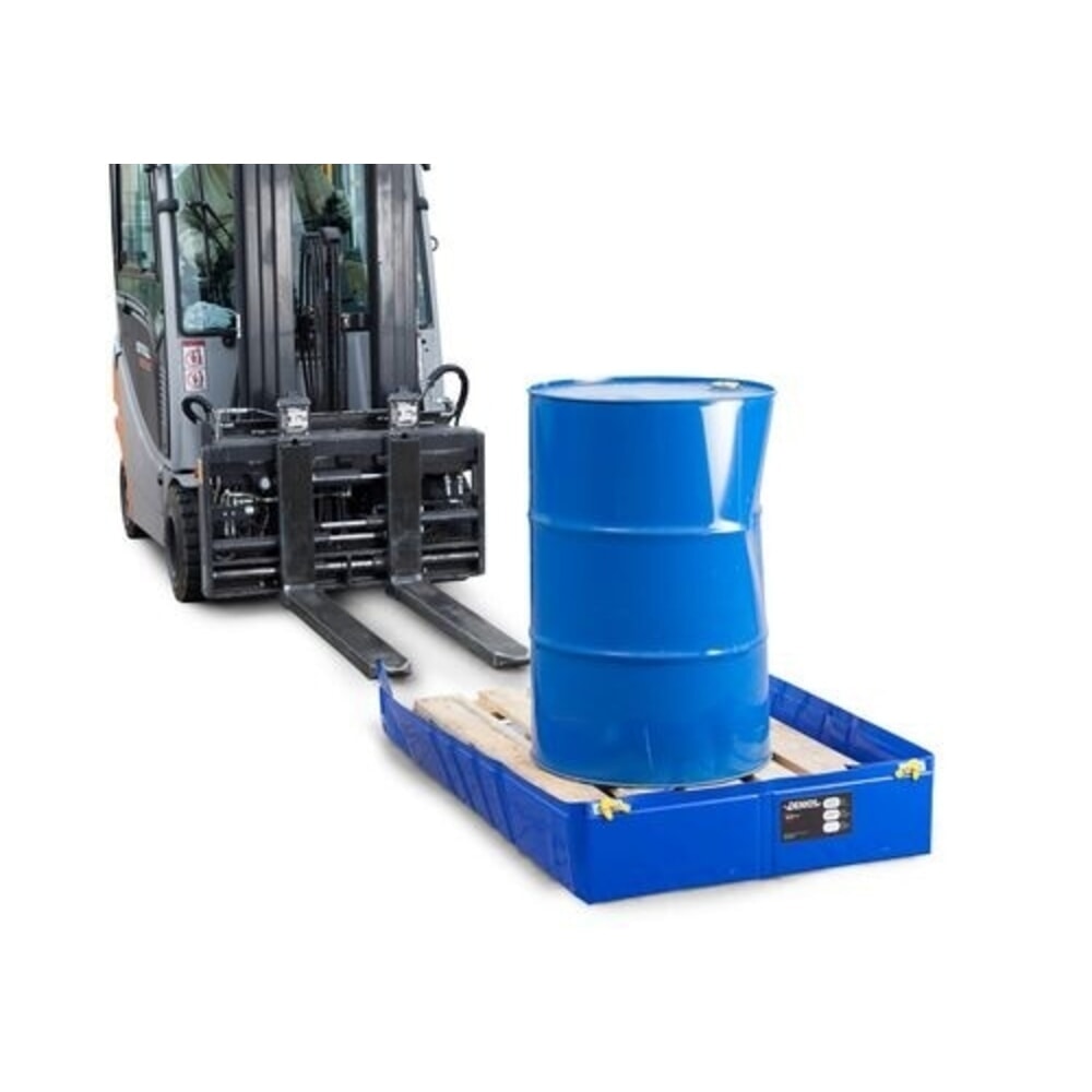 N° de l'image du produit 4 : Denios Faltbare Mehrweg-Auffangwanne aus Kunststoff, Auffangvolumen 300 l, HxBxT 225 x 1240 x 1240 mm