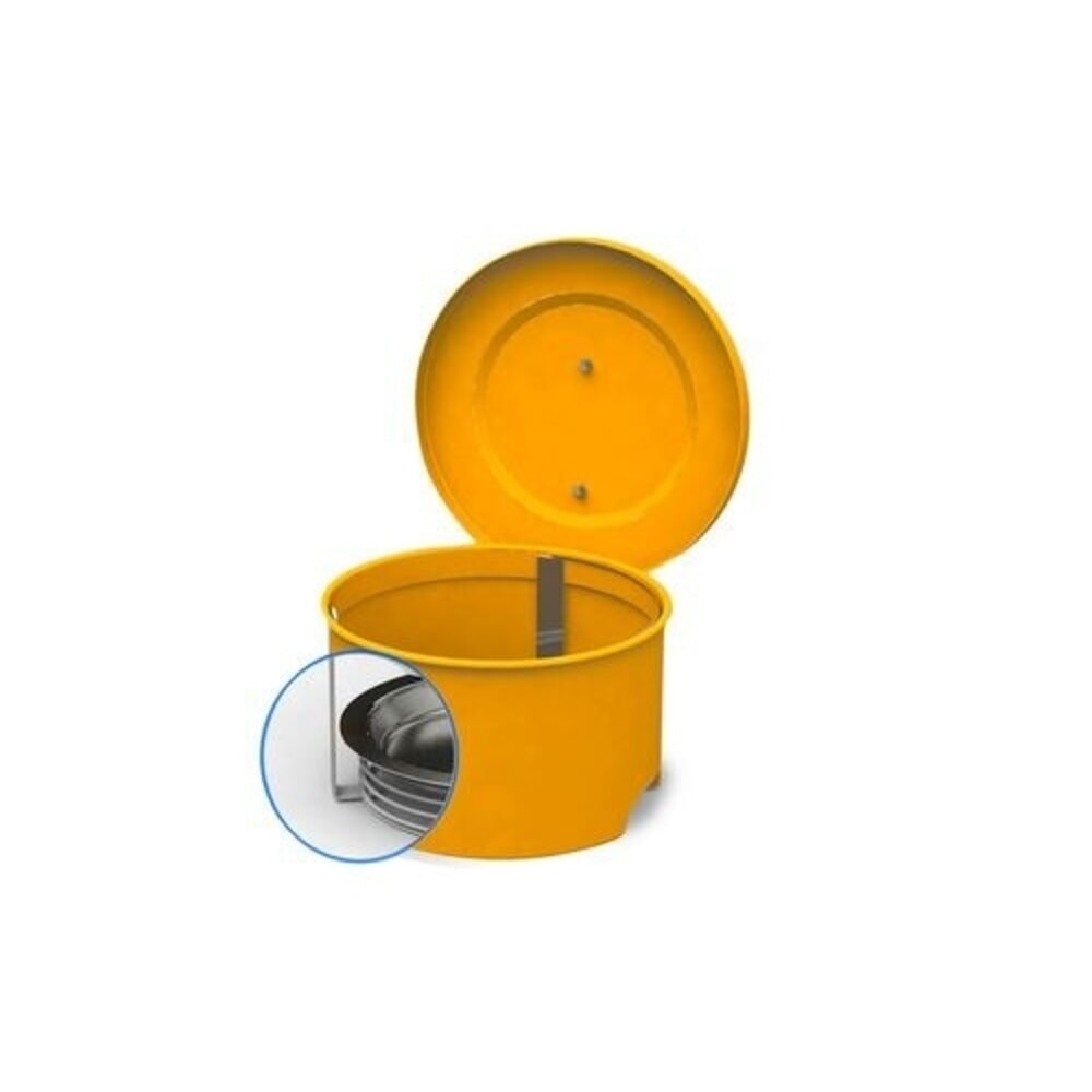 N° de l'image du produit 2 : Denios Kleinteilereiniger FALCON aus Stahl, lackiert, mit Eintauchsieb, 4 l