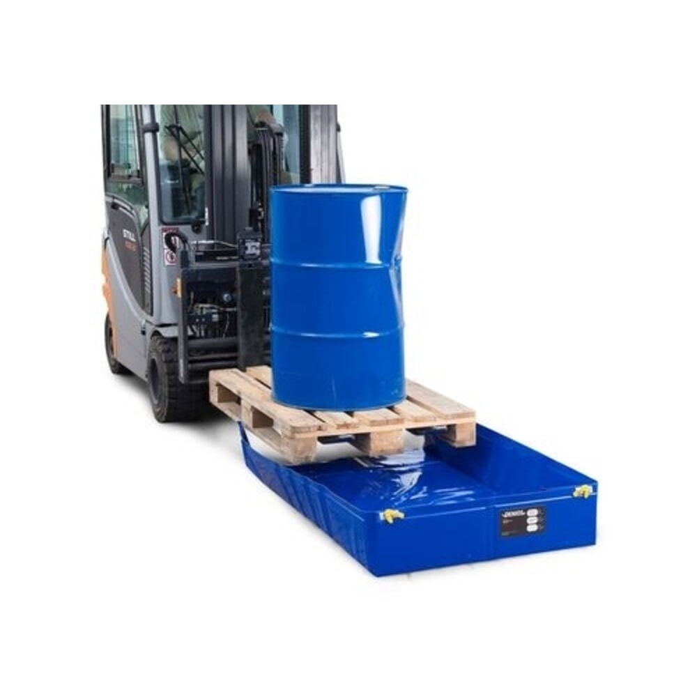 N° de l'image du produit 5 : Denios Faltbare Mehrweg-Auffangwanne aus Kunststoff, Auffangvolumen 300 l, HxBxT 225 x 1240 x 1240 mm