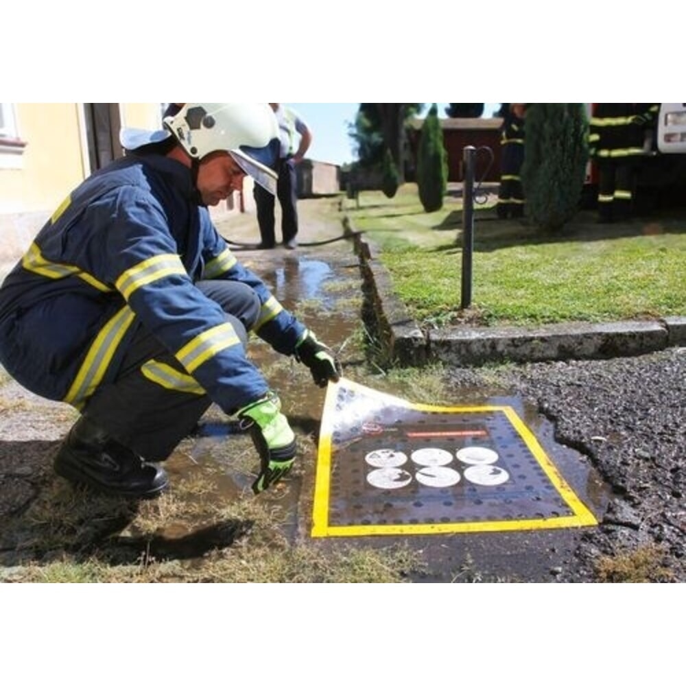 Produktabbildung Nr. 4: Denios Kanalschutz faltbare Abdeckung für horizontale und vertikale Abläufe