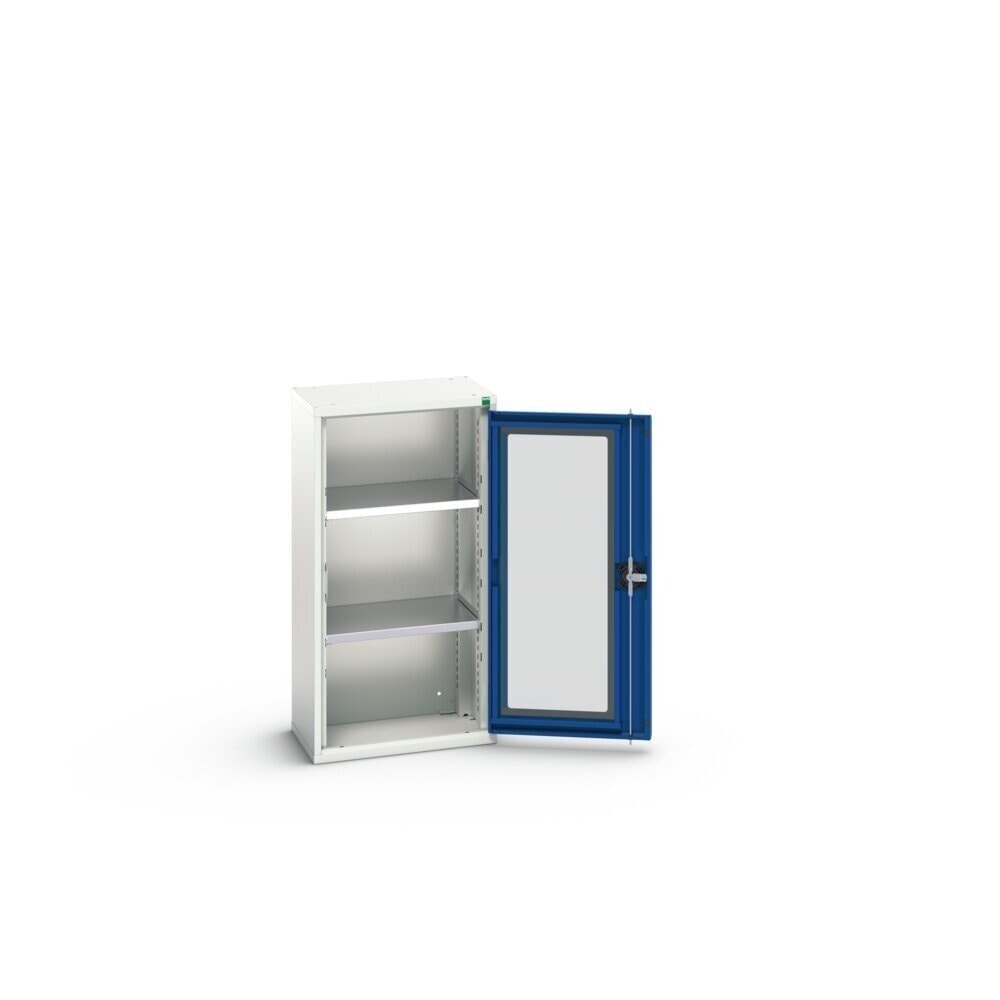 N° de l'image du produit 4 : bott verso Armoire d’appoint avec porte transparente, avec 2 tablettes, lxPxH : 525 x 350 x 1 000 mm