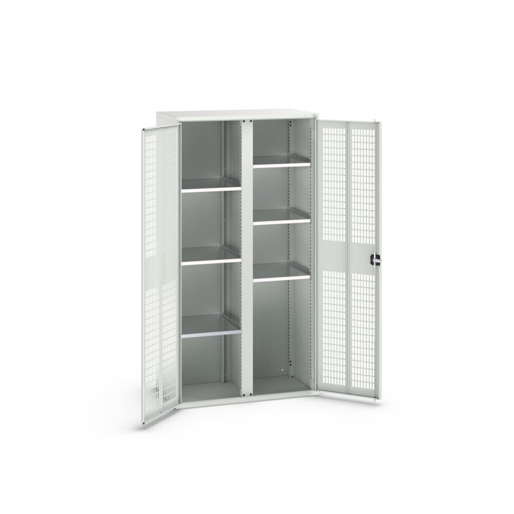 N° de l'image du produit 2 : bott verso Armoire-penderie avec ventilation, avec 6 tablettes et paroi de séparation, lxPxH : 1 050 x 550 x 2 000 mm