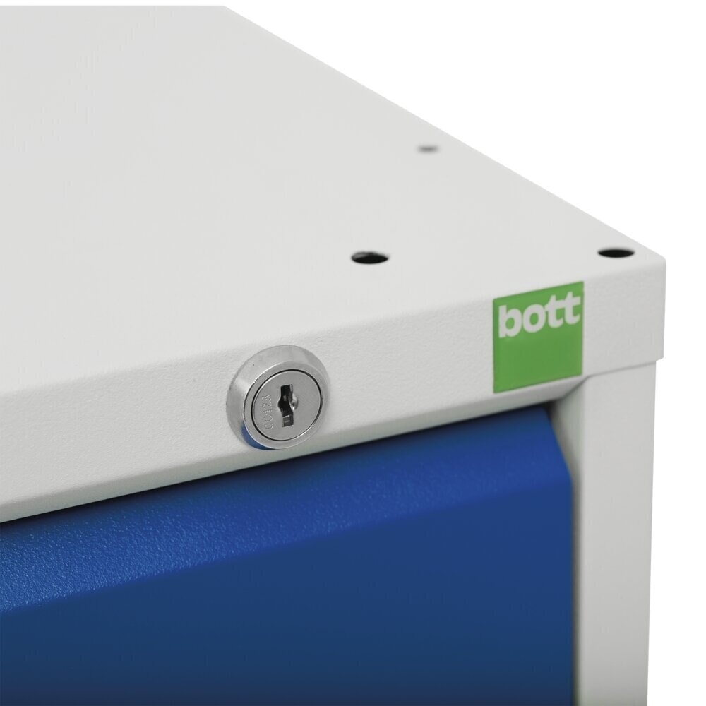 Produktabbildung Nr. 5: bott verso Werkstattwagen, mit 2 Türen, Fachboden und Multiplex-Top, BxTxH: 1050 x 600 x 980 mm