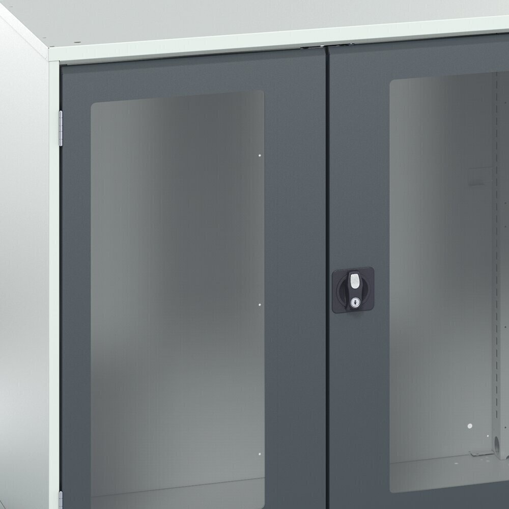 N° de l'image du produit 7 : bott Armoire à porte battante verso, porte transparente, avec 4 tablettes, lxPxH : 525 x 350 x 2 000 mm