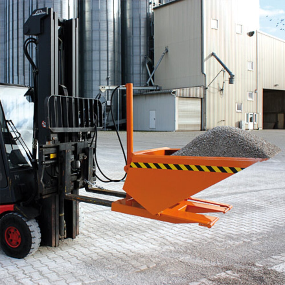 N° de l'image du produit 6 : Eichinger® Pelle godet avec basculement hydraulique, 750 kg, 750 litres, orangé pur