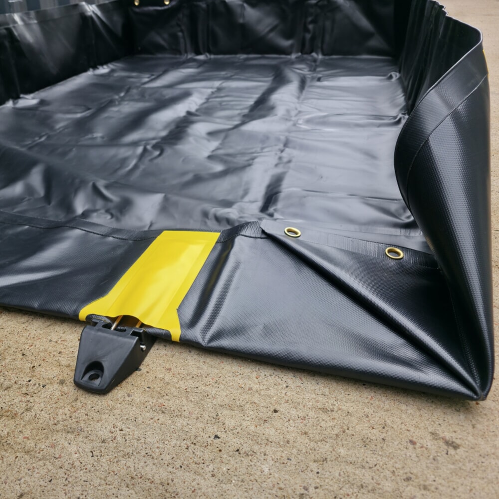 Produktabbildung Nr. 12: Steinbock® Faltbare Auffangwanne Ultra aus PVC, HxBxT 305 x 6.100 x 6.100 mm, Auffangvolumen 11.318 l