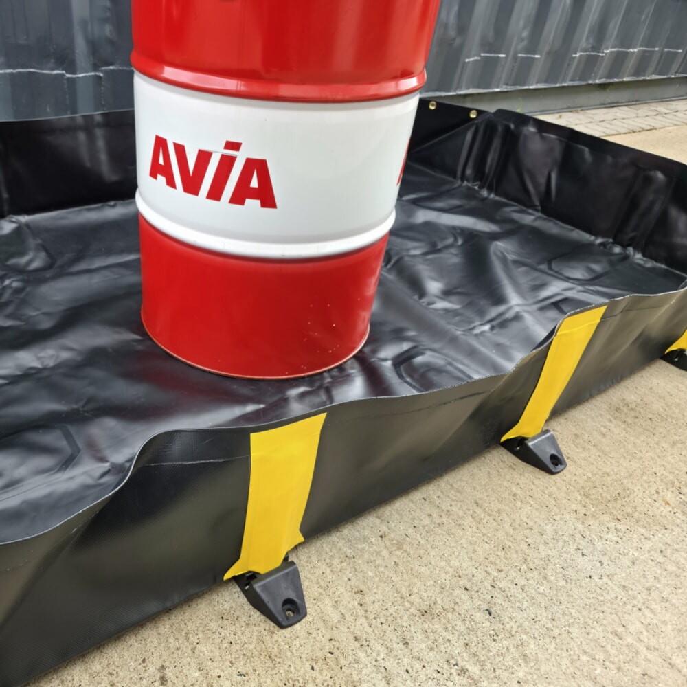 Produktabbildung Nr. 14: Steinbock® Faltbare Auffangwanne Ultra aus PVC, HxBxT 305 x 6.100 x 6.100 mm, Auffangvolumen 11.318 l