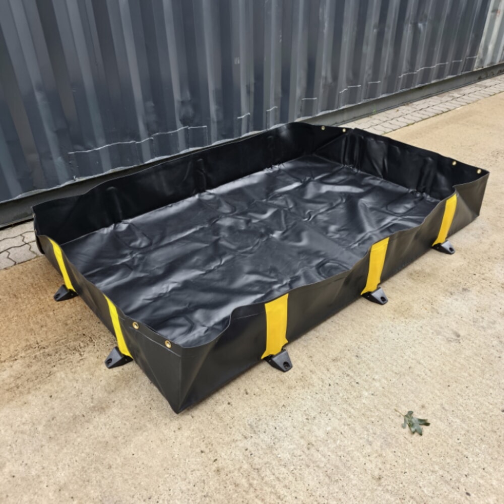 Produktabbildung Nr. 15: Steinbock® Faltbare Auffangwanne Ultra aus PVC, HxBxT 305 x 6.100 x 6.100 mm, Auffangvolumen 11.318 l