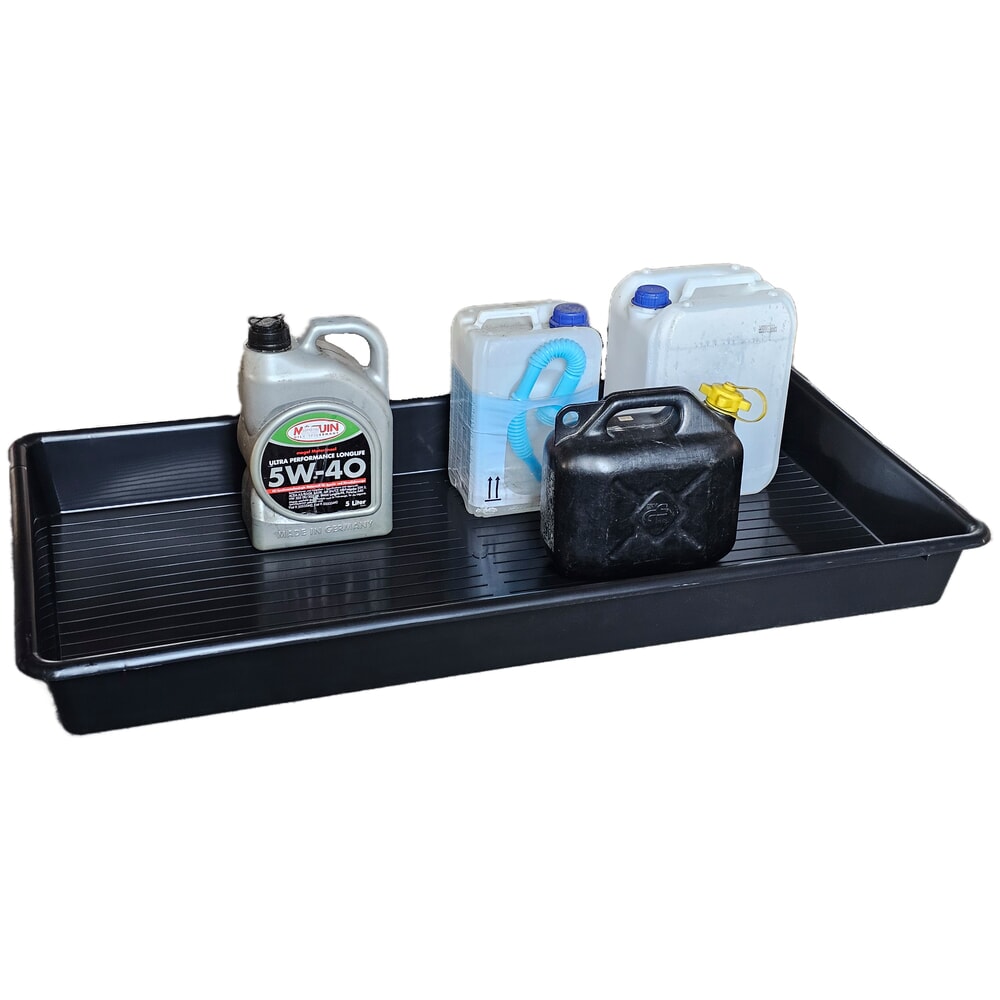 N° de l'image du produit 2 : Patreco Kleingebinde-Auffangwanne aus Kunststofff, schwarz, Volumen 86 l